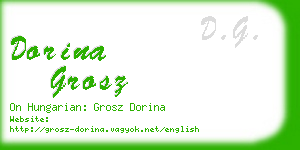 dorina grosz business card